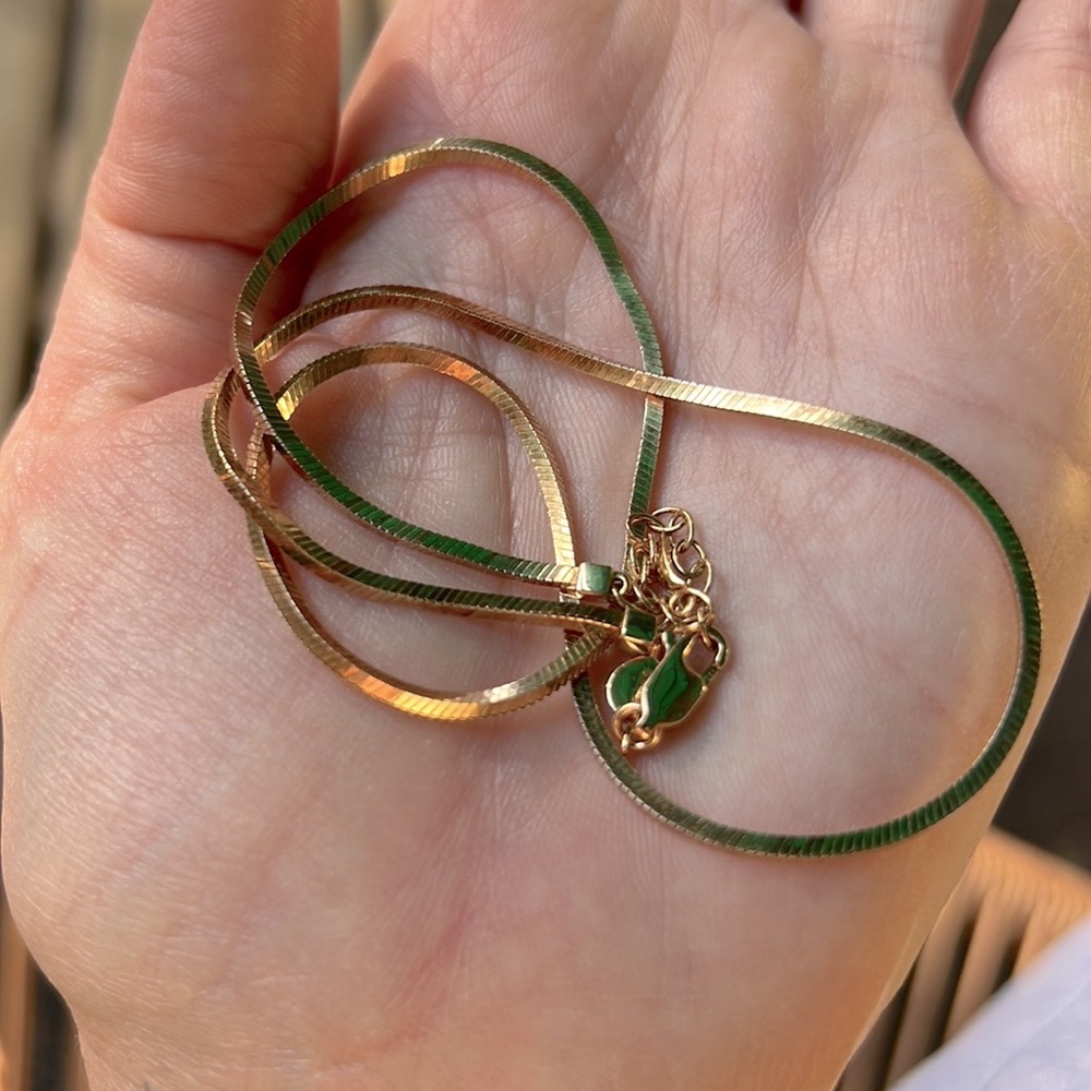 Missoma Lucy Williams flat snake chain necklace (gold vermeil)